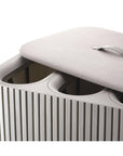 Joseph Joseph Tota Trio Luxe 90L Divided Laundry Basket Ecru - LAUNDRY - Hampers - Soko and Co