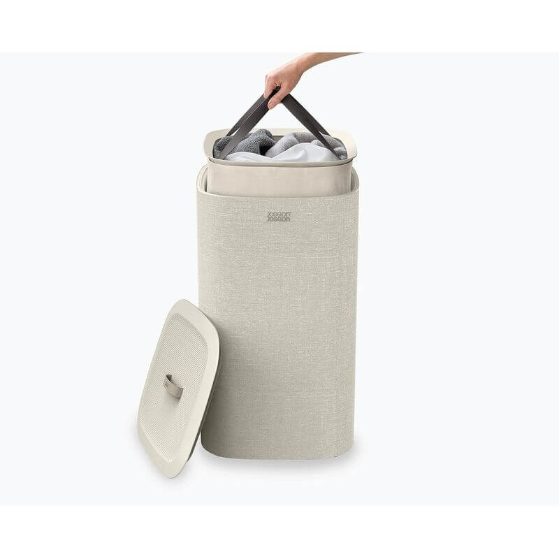 Joseph Joseph Tota Uno 60L Laundry Basket Ecru - LAUNDRY - Hampers - Soko and Co