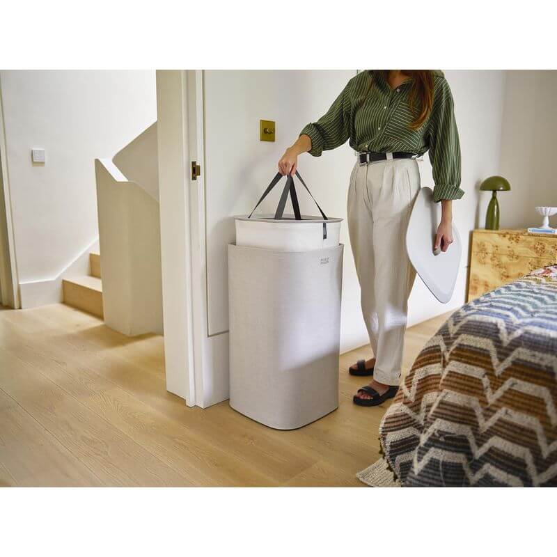 Joseph Joseph Tota Uno 60L Laundry Basket Ecru - LAUNDRY - Hampers - Soko and Co
