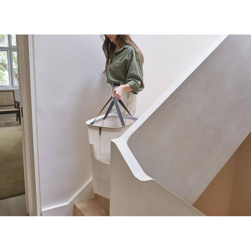 Joseph Joseph Tota Uno 60L Laundry Basket Ecru - LAUNDRY - Hampers - Soko and Co