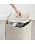 Joseph Joseph Tota Uno 60L Laundry Basket Ecru - LAUNDRY - Hampers - Soko and Co