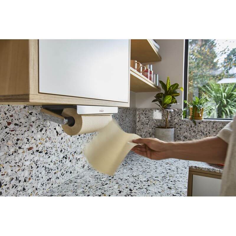 Joseph Joseph Under Shelf Stainless Steel Paper Towel Holder - KITCHEN - Shelves and Racks - Soko and Co