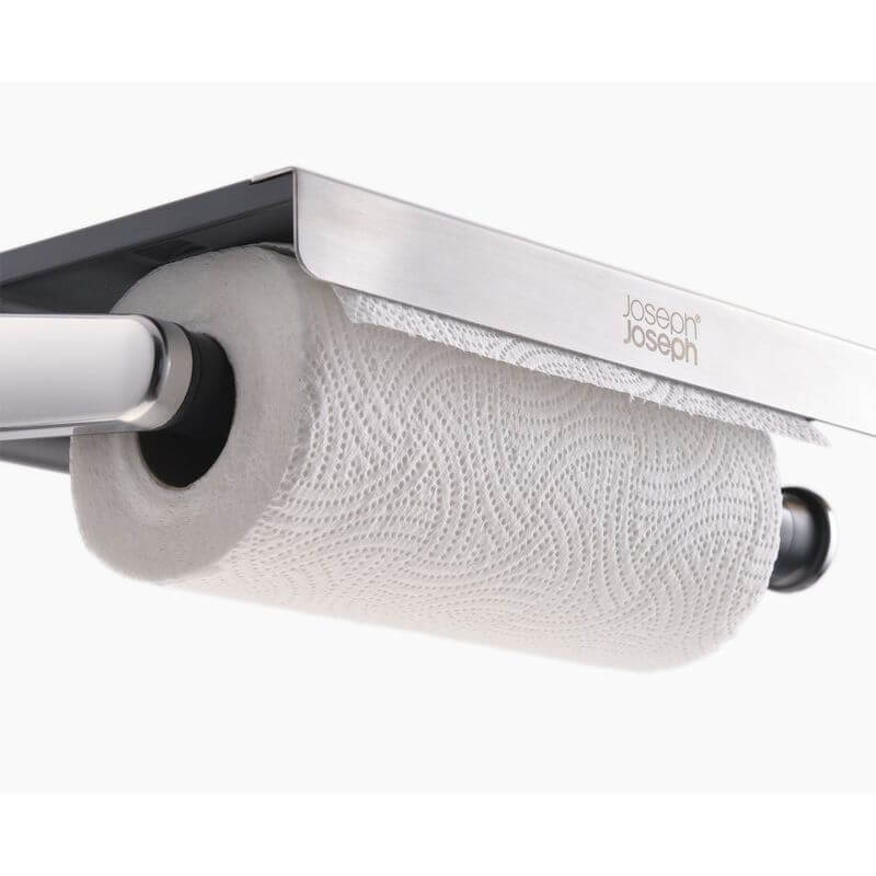 Joseph Joseph Under Shelf Stainless Steel Paper Towel Holder - KITCHEN - Shelves and Racks - Soko and Co