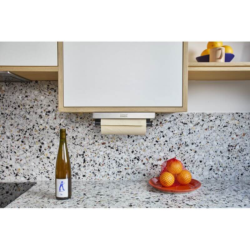 Joseph Joseph Under Shelf Stainless Steel Paper Towel Holder - KITCHEN - Shelves and Racks - Soko and Co