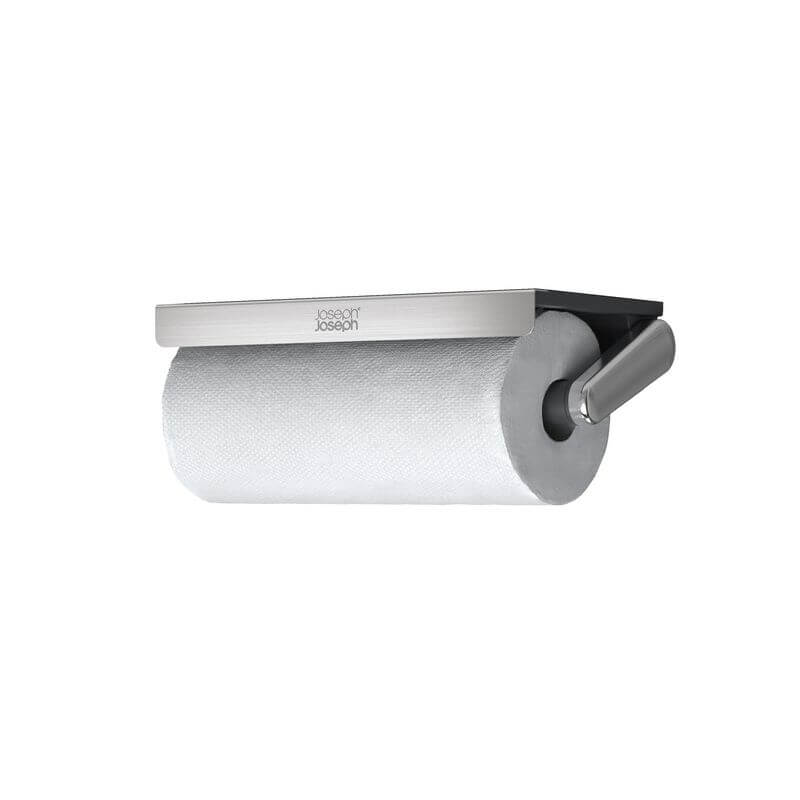 Joseph Joseph Under Shelf Stainless Steel Paper Towel Holder - KITCHEN - Shelves and Racks - Soko and Co