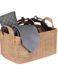 Juna Jute Storage Basket with Lining - HOME STORAGE - Baskets and Totes - Soko and Co