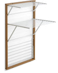 Karim 3 Tier Wall Mounted Clothes Airer Cherry Wood - LAUNDRY - Airers - Soko and Co