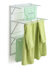 Karim 3 Tier Wall Mounted Clothes Airer White - LAUNDRY - Airers - Soko and Co