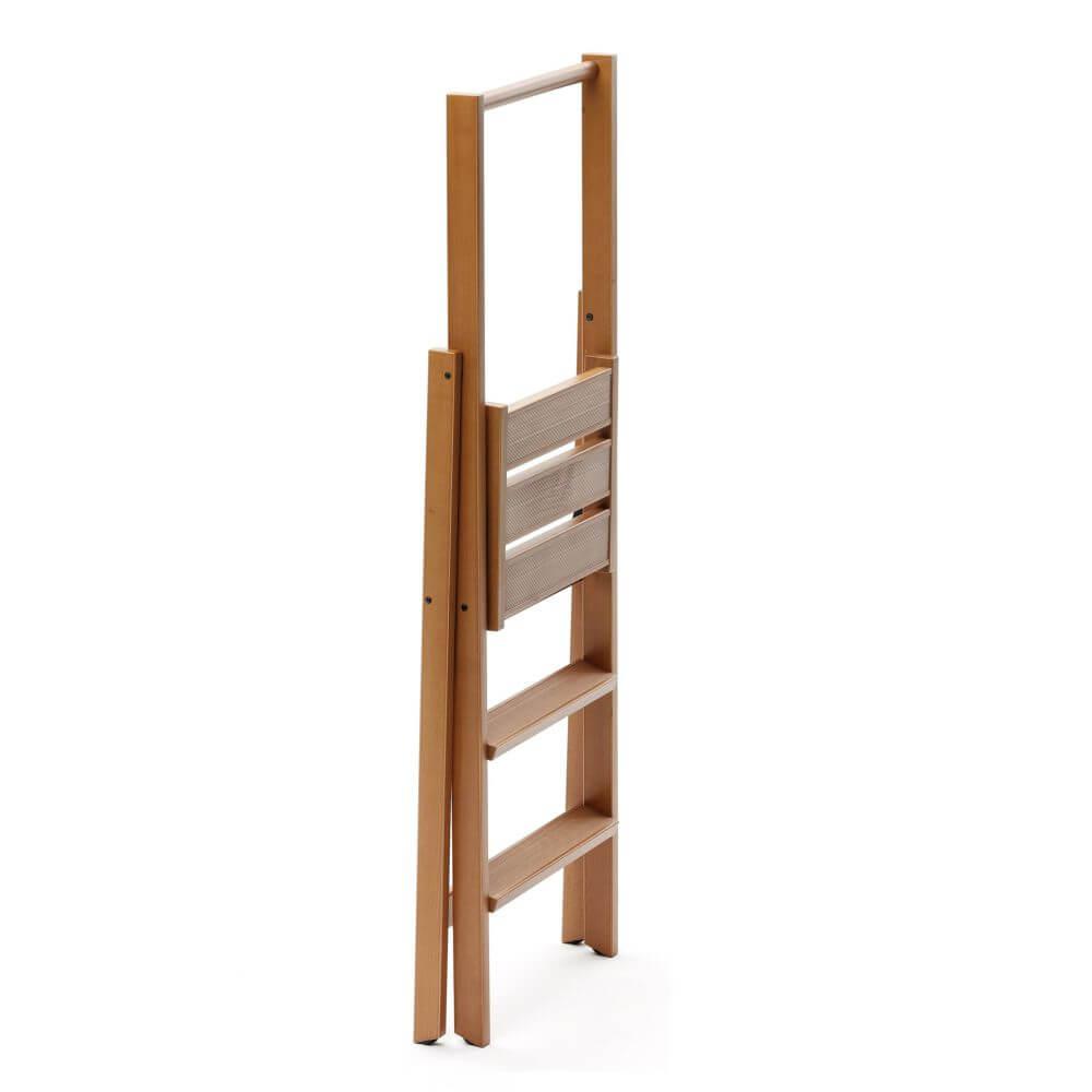 Kimora 3 Step Ladder Cherry Wood - LAUNDRY - Ladders - Soko and Co