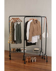 Large Heavy Duty Clothes Rack Black - WARDROBE - Garment Racks - Soko and Co