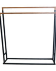 Limited Edition Wide Towel Rack Bamboo and Matte Black - BATHROOM - Towel Racks - Soko and Co