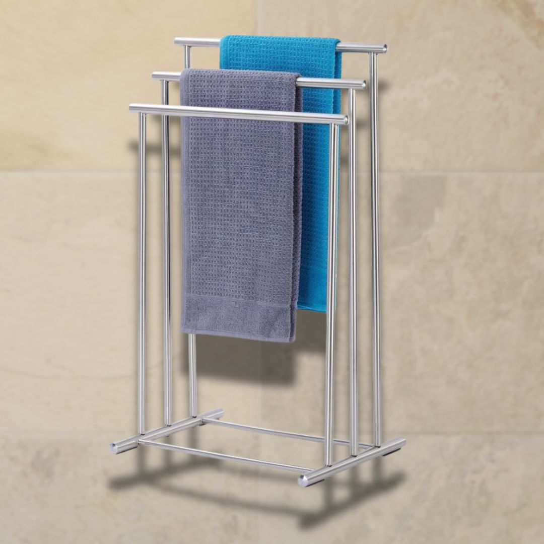 Lioni Rail Freestanding Stainless Steel Towel Rack Soko – Soko