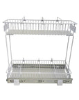 Medium 2-Tier Pull Out Drawer White - KITCHEN - Shelves and Racks - Soko and Co