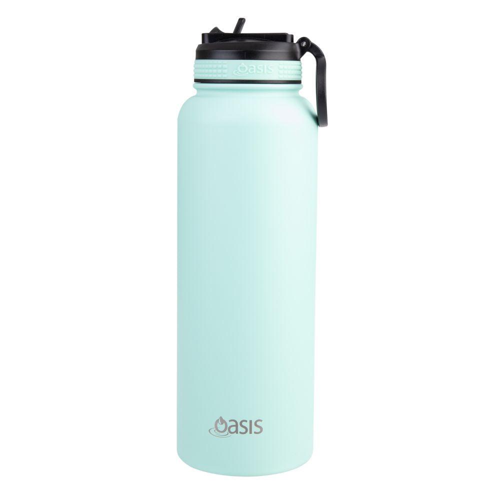 Oasis 1.1L Insulated Challenger Water Bottle with Straw Green - LIFESTYLE - Water Bottles - Soko and Co