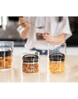 Prepara Evak Glass Container With Gloss Black Compact Handle Mini - KITCHEN - Food Containers - Soko and Co