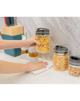 Prepara Evak Glass Container With Gloss Black Compact Handle Mini - KITCHEN - Food Containers - Soko and Co