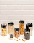 Prepara Evak Glass Container With Gloss Black Compact Handle Mini - KITCHEN - Food Containers - Soko and Co