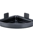 Prima Adhesive Corner Shower Basket Black