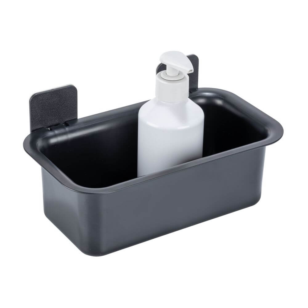 Prima Adhesive Shower Basket Black - BATHROOM - Suction - Soko and Co