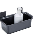 Prima Adhesive Shower Basket Black