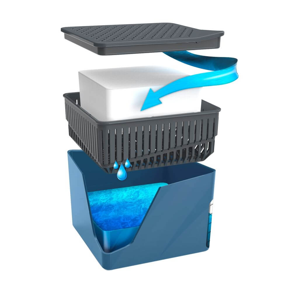 Refillable Dehumidifier Cube 500g Blue - LAUNDRY - Cleaning - Soko and Co