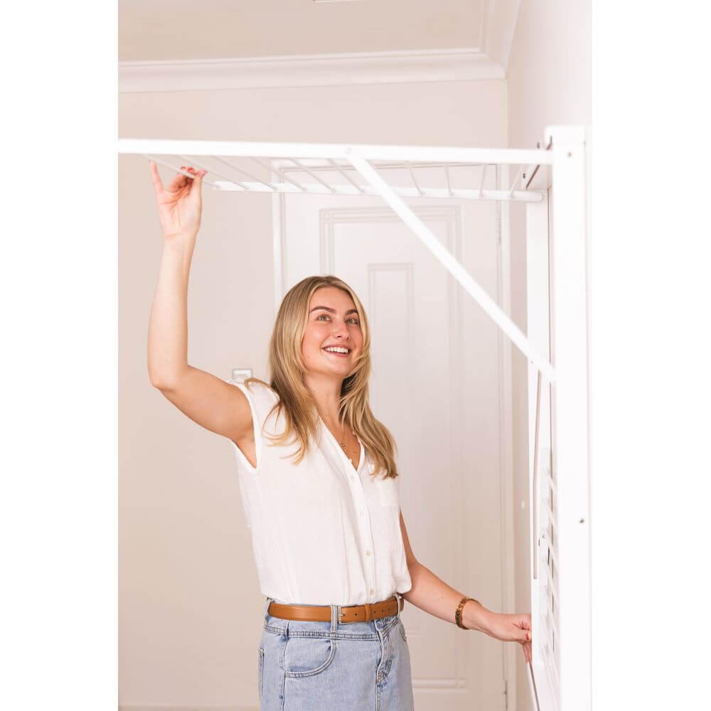 Rialto 2 Tier Wall Mounted Airer With Cover - LAUNDRY - Airers - Soko and Co