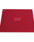 Silicone Square Hot Plate Trivet Red - KITCHEN - Accessories and Gadgets - Soko and Co