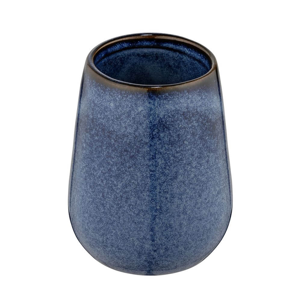 Sirmione Ceramic Toothbrush Tumbler Reactive Blue - BATHROOM - Toothbrush Holders - Soko and Co