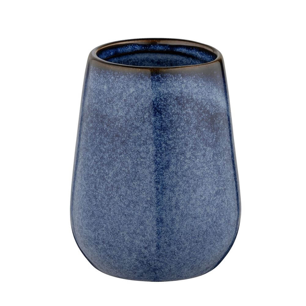 Sirmione Ceramic Toothbrush Tumbler Reactive Blue - BATHROOM - Toothbrush Holders - Soko and Co