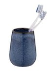 Sirmione Ceramic Toothbrush Tumbler Reactive Blue