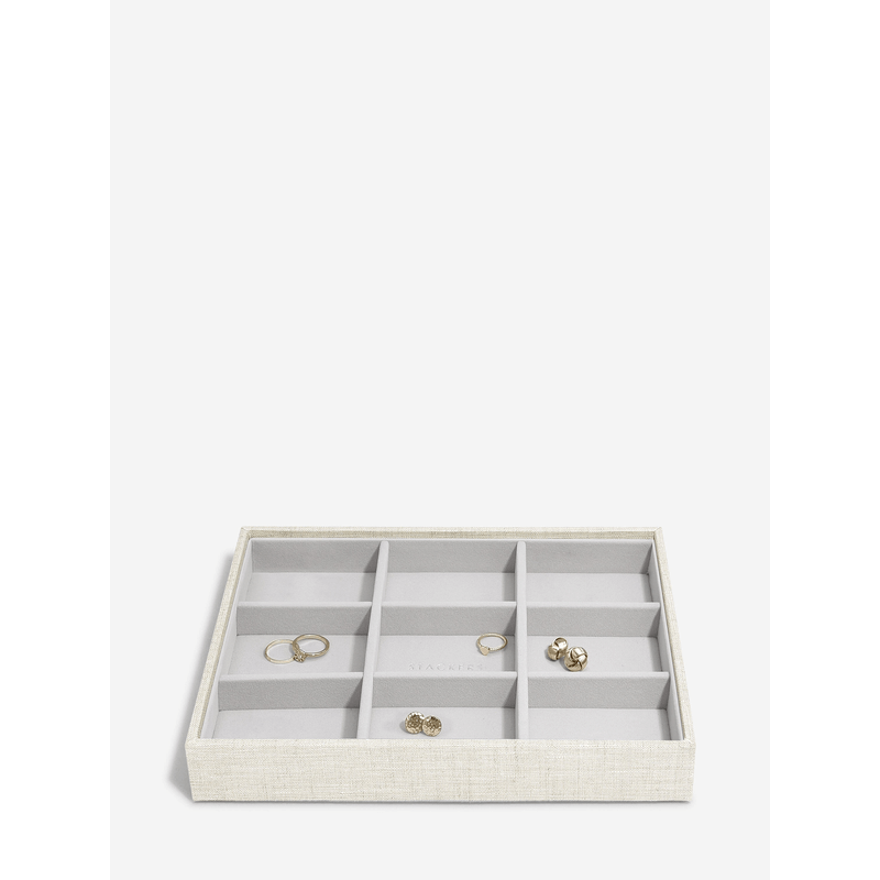 Stackers Classic 9 Section Earring Layer Oatmeal Linen | – Soko & Co