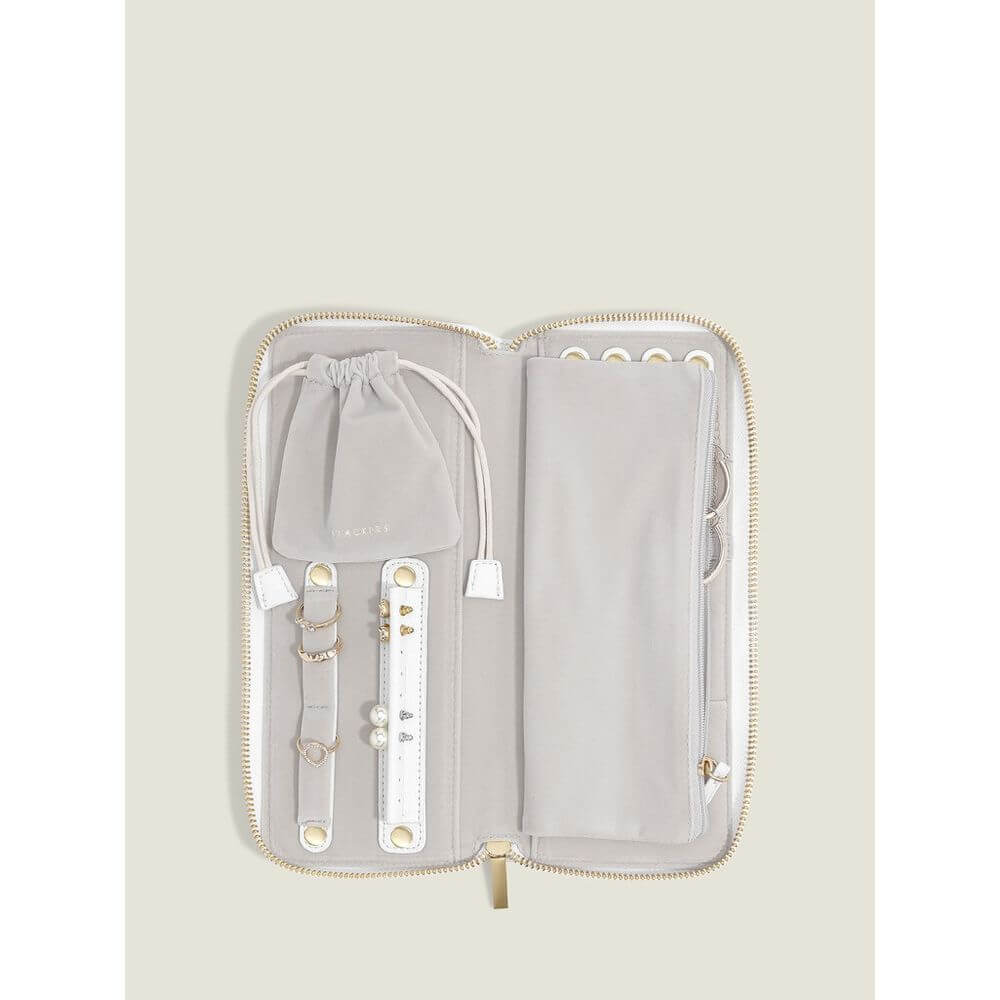 Stackers Jewelllery Roll White - BATHROOM - Makeup Storage - Soko and Co