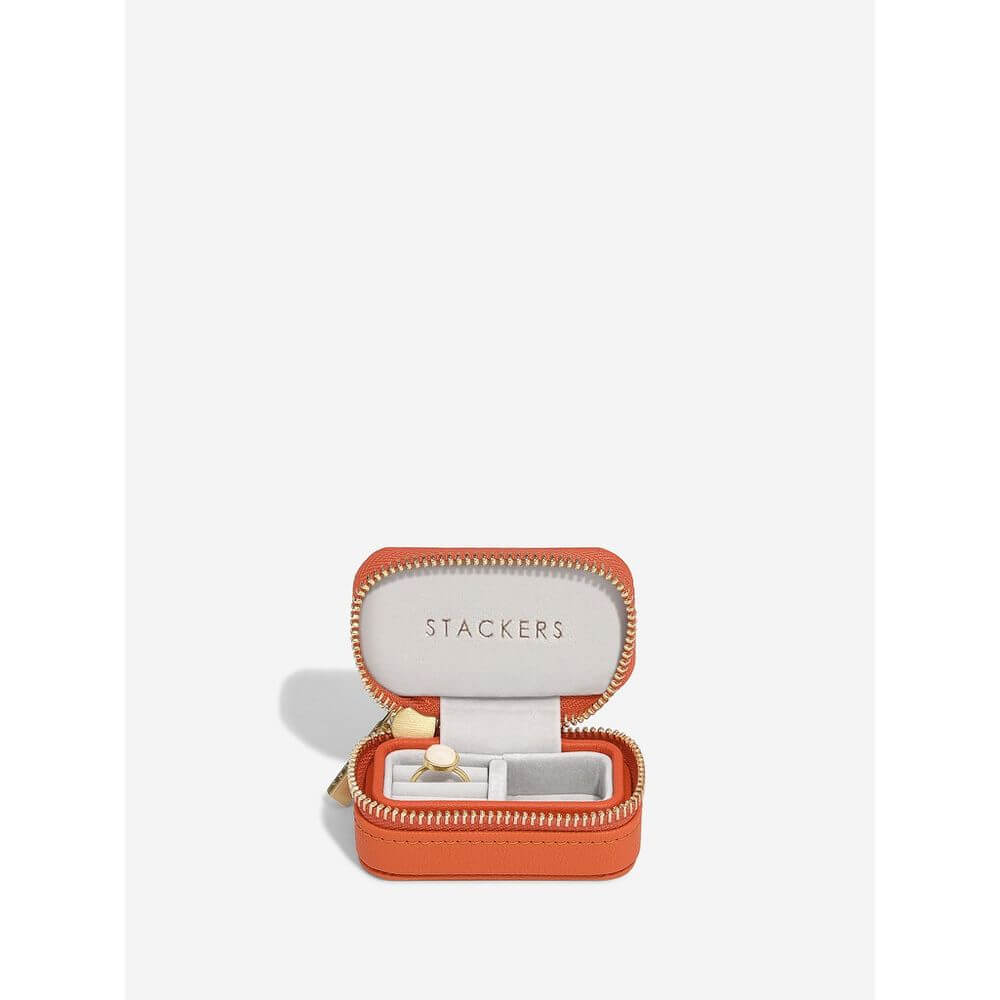 Stackers Travel Jewellery Box Small Orange - WARDROBE - Jewellery Storage - Soko and Co