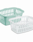 Sterilite 53L Laundry Basket Aqua/White - LAUNDRY - Baskets and Trolleys - Soko and Co