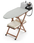 Stirocomodo Ironing Board On Wheels Cherry Wood - LAUNDRY - Ironing - Soko and Co