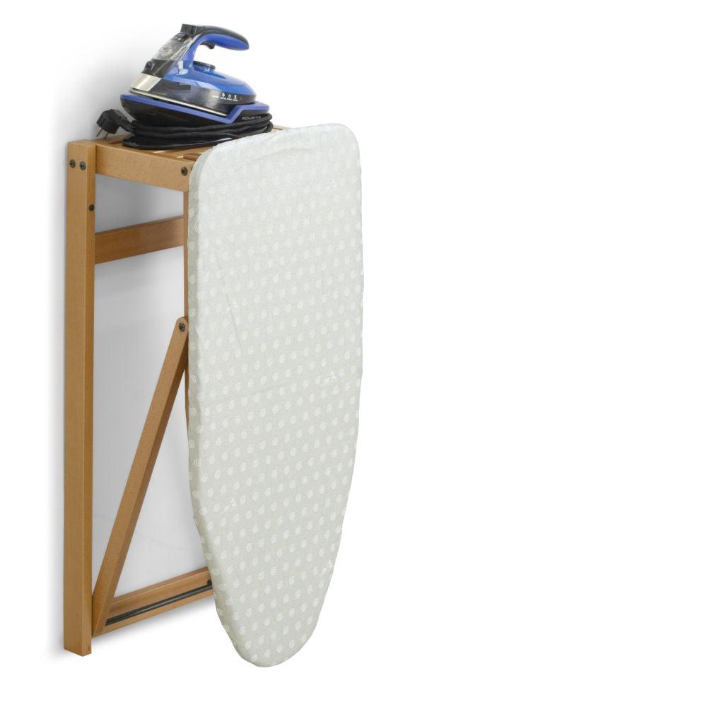 Stirojolly Wall Mounted Ironing Board Cherry Wood - LAUNDRY - Ironing - Soko and Co
