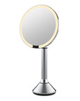 The Opal Freestanding LED 5x Magnified Mirror Gun Metal - BATHROOM - Mirrors - Soko and Co