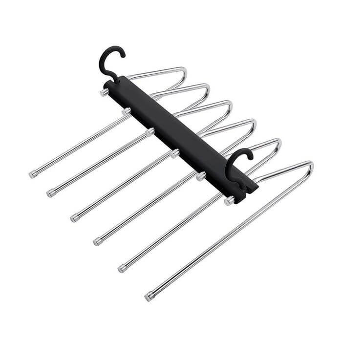 Urburn Stainless Steel Folding Pants Rack - WARDROBE - Clothes Hangers - Soko and Co