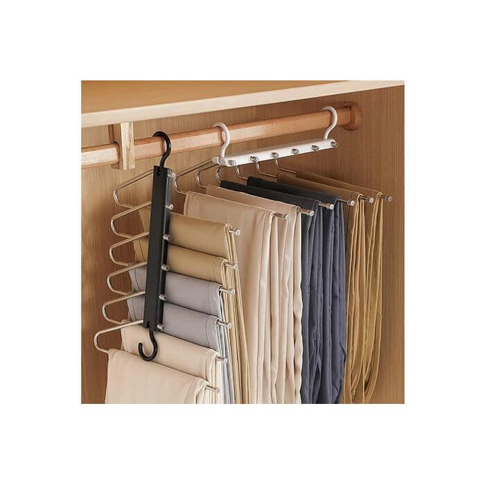 Urburn Stainless Steel Folding Pants Rack - WARDROBE - Clothes Hangers - Soko and Co