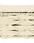 Vabriano Lidded Woven Storage Box Cream - HOME STORAGE - Baskets and Totes - Soko and Co