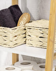 Vabriano Lidded Woven Storage Box Cream - HOME STORAGE - Baskets and Totes - Soko and Co