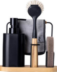 Vigar Vintage 4 Piece Black & Bamboo Sink Caddy Set - KITCHEN - Sink - Soko and Co