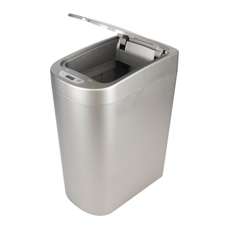 White Magic Smart Bathroom Bin Stainless Steel - BATHROOM - Bins - Soko and Co