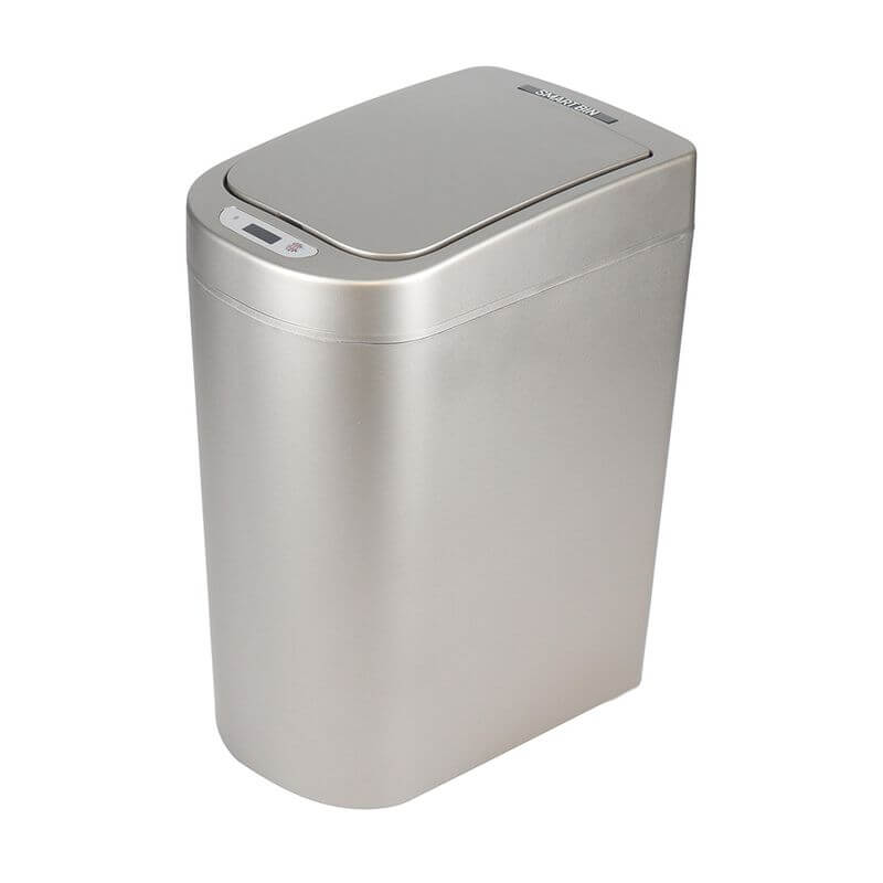 White Magic Smart Bathroom Bin Stainless Steel - BATHROOM - Bins - Soko and Co