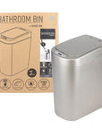 White Magic Smart Bathroom Bin Stainless Steel