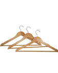 Wooden Coat Hangers with Bar 5 Pack - WARDROBE - Clothes Hangers - Soko and Co