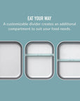 1.2L Stainless Steel Lunch Box Aqua - LIFESTYLE - Lunch - Soko and Co