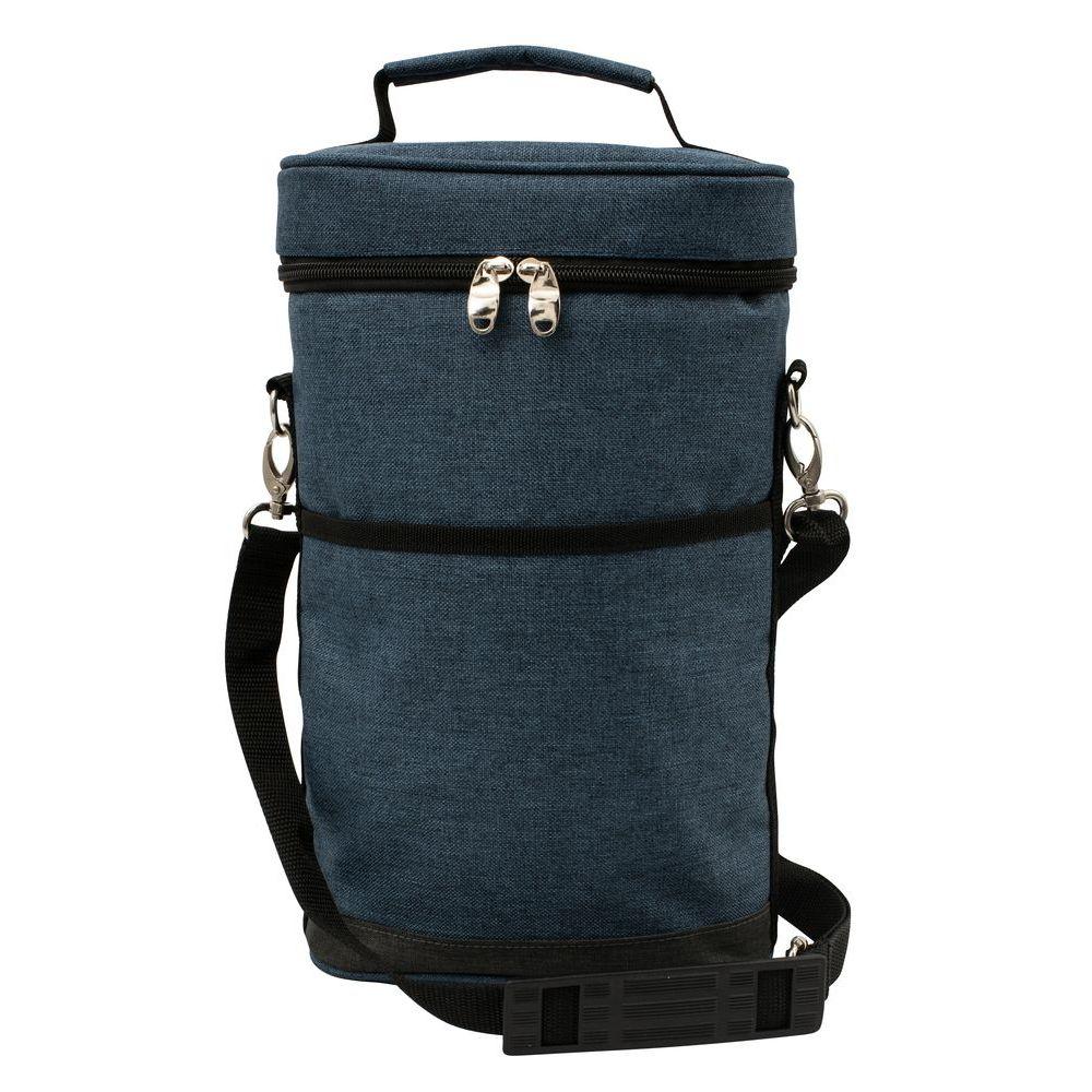 Bottle Insulated Wine Bag Blue Soko Co