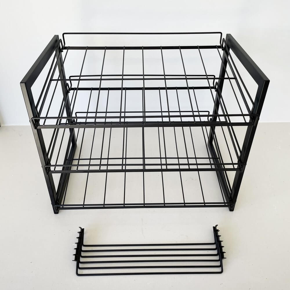 3 Tier Heavy Duty Adjustable Can Rack Matte Black - KITCHEN - Shelves and Racks - Soko and Co