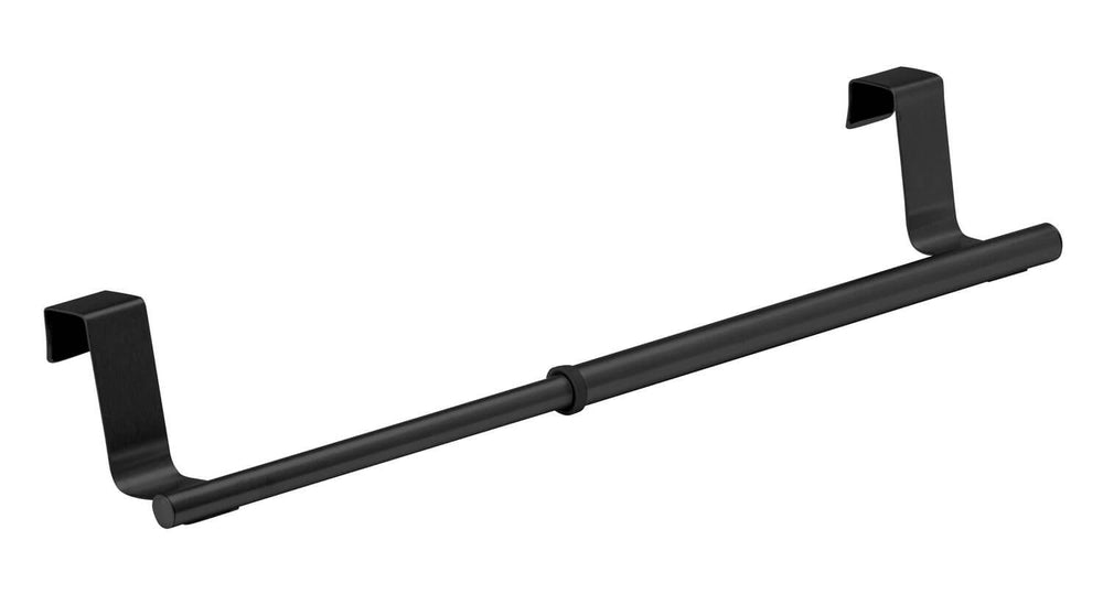 3660cm Expandable Over Door Tea Towel Rail Matte Black Soko & Co